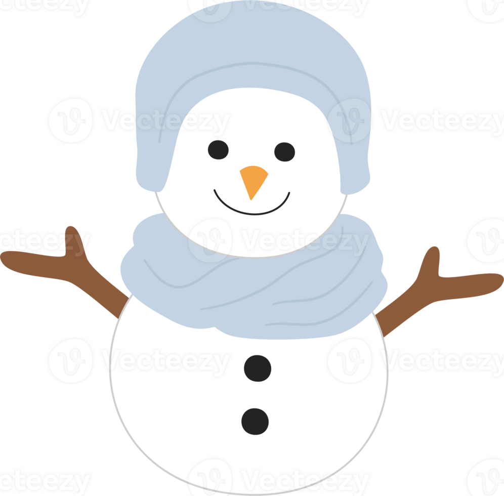 snowman cartoon clipart png