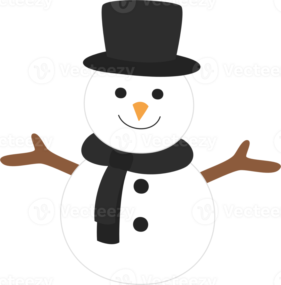 snowman cartoon clipart png