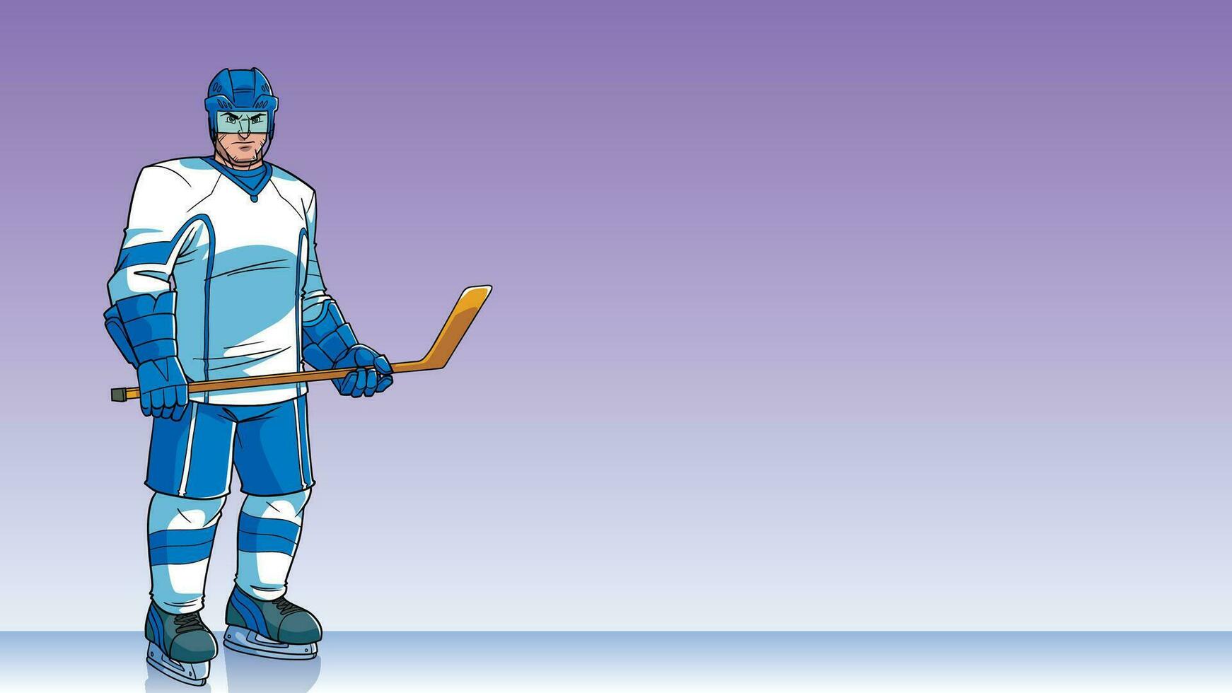 Hockey Player Background vector