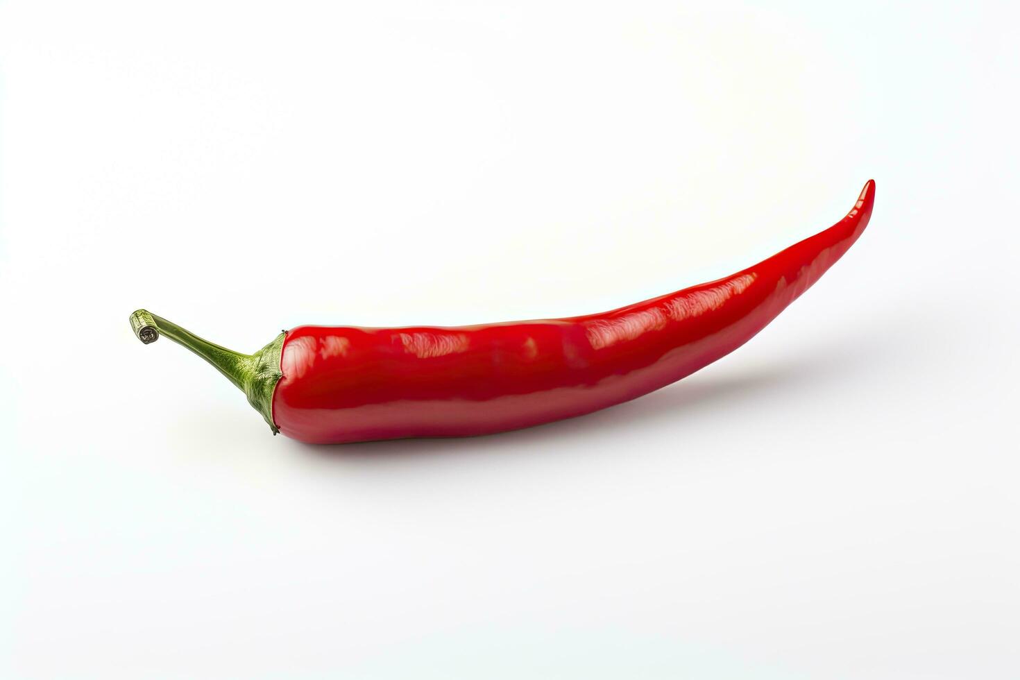 AI generated A Red chili pepper is isolated on a white background. AI Generated photo