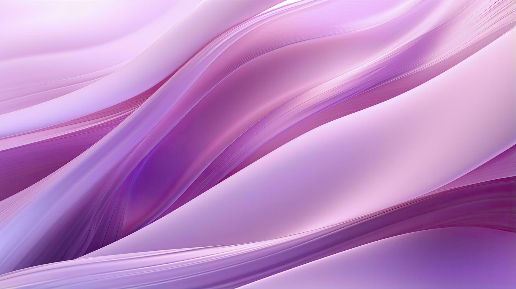 AI generated Abstract 3D image of digital waves in shades of pink and purple. AI Generated photo