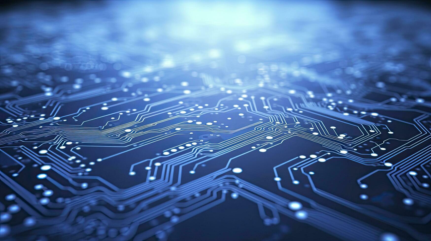 AI generated Circuit Board Background. Computer, Data, Technology, Artificial Intelligence. AI Generated photo