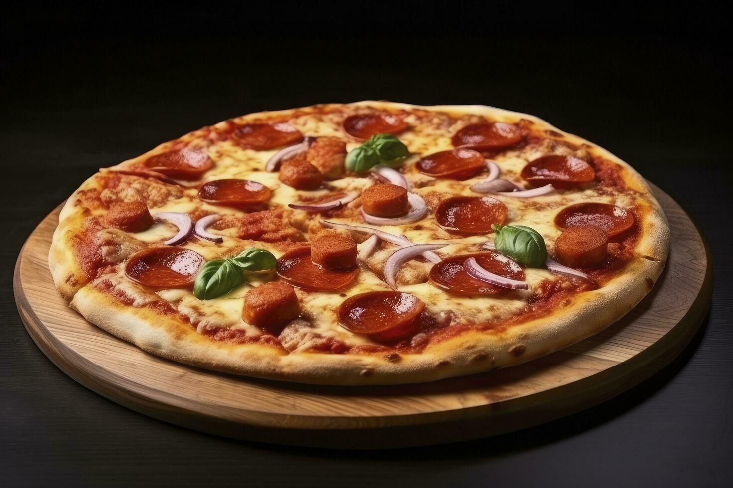 AI generated Best Pizza Ever. AI Generated photo