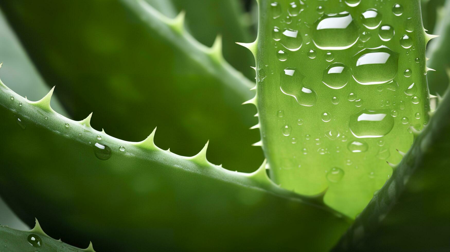 AI generated Visualizing the presentation of the plant Aloe Vera. Generative AI photo