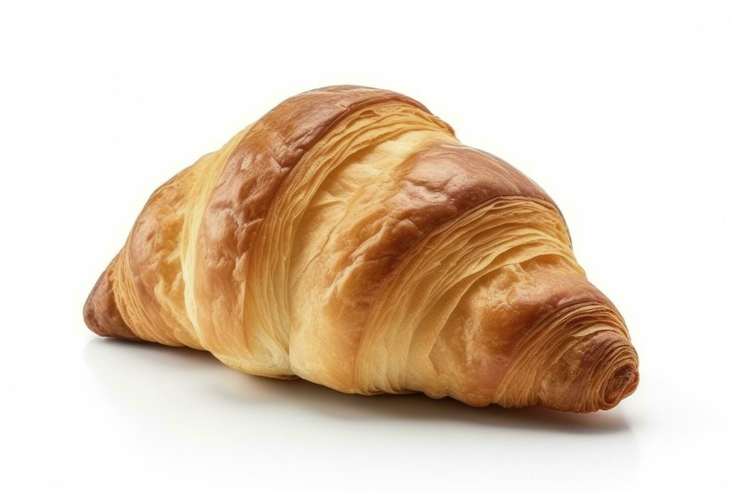 AI generated Croissant isolated on white background. AI Generated photo