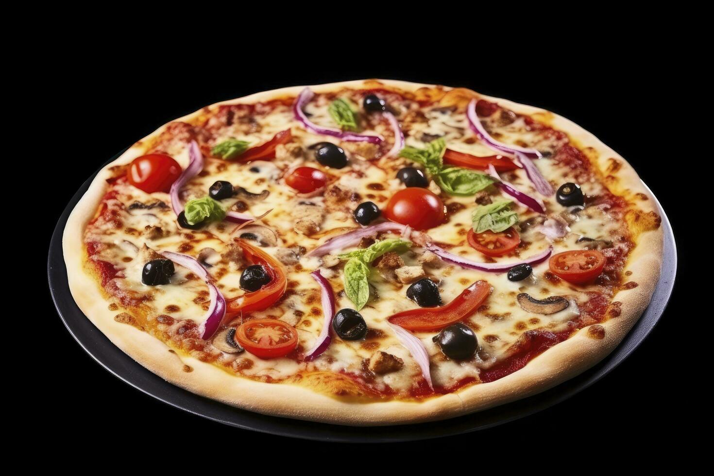 AI generated Best Pizza Ever. AI Generated photo