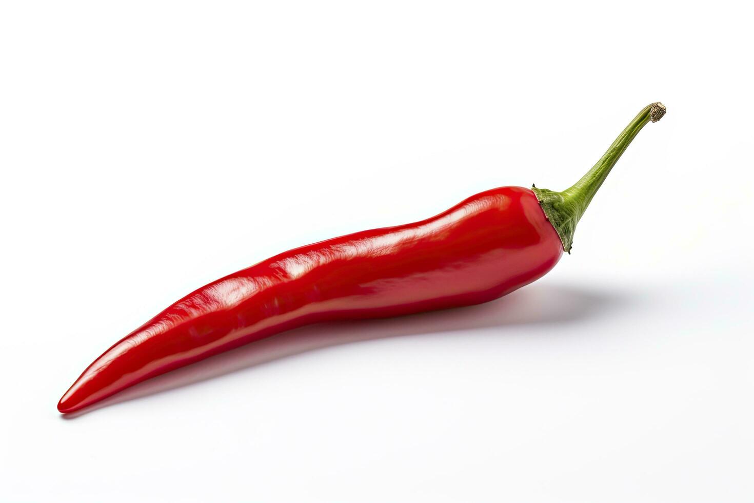 AI generated A Red chili pepper is isolated on a white background. AI Generated photo