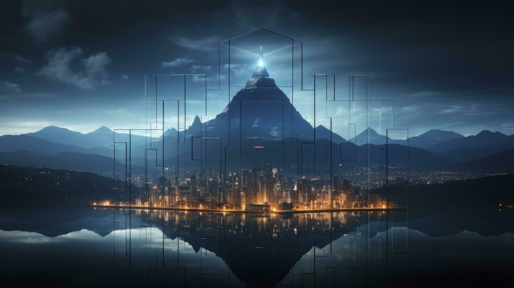 AI generated Cybersecurity in the Digital Business Landscape. AI Generated photo