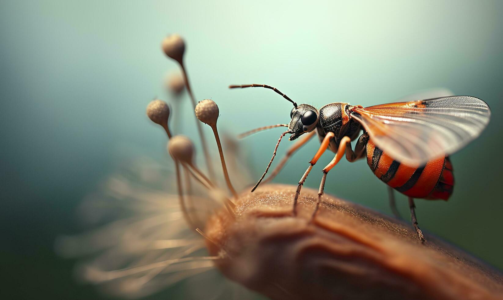 AI generated Freedom Macro photography. AI Generated photo