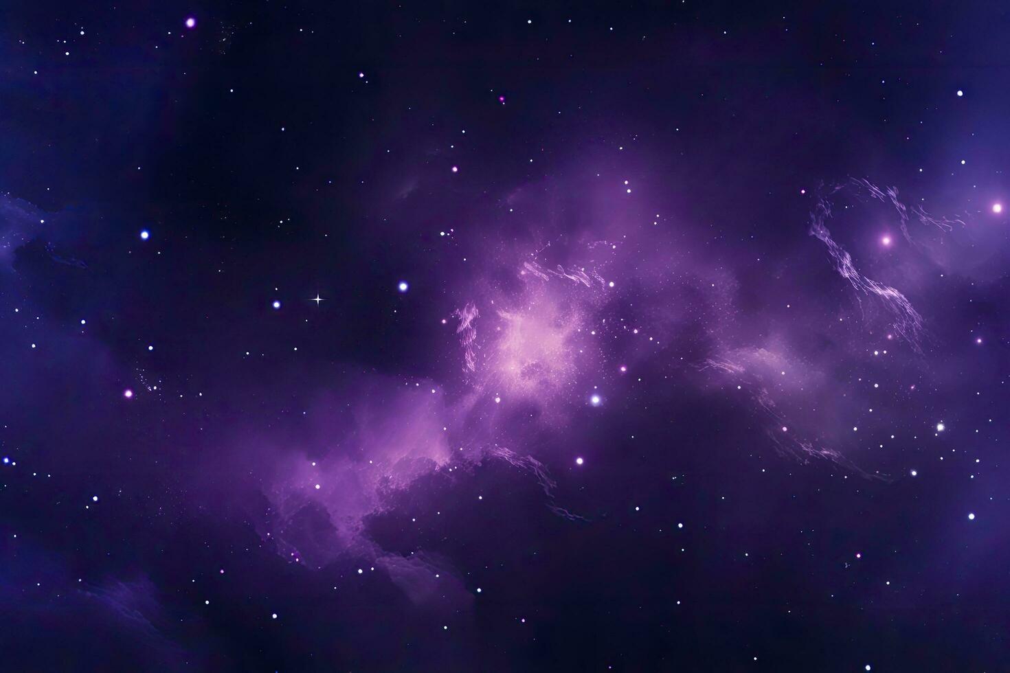 AI generated Purple Galaxy space stars in Outer Space. AI Generated photo