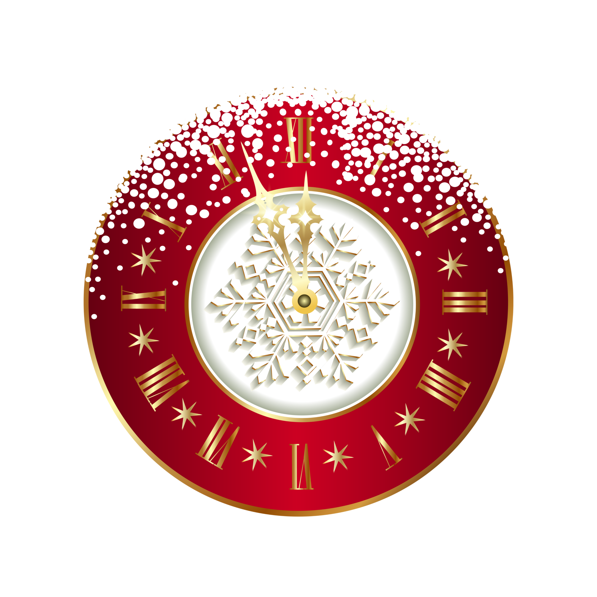 Christmas Christmas Clock On Transparent Background 35572578 PNG