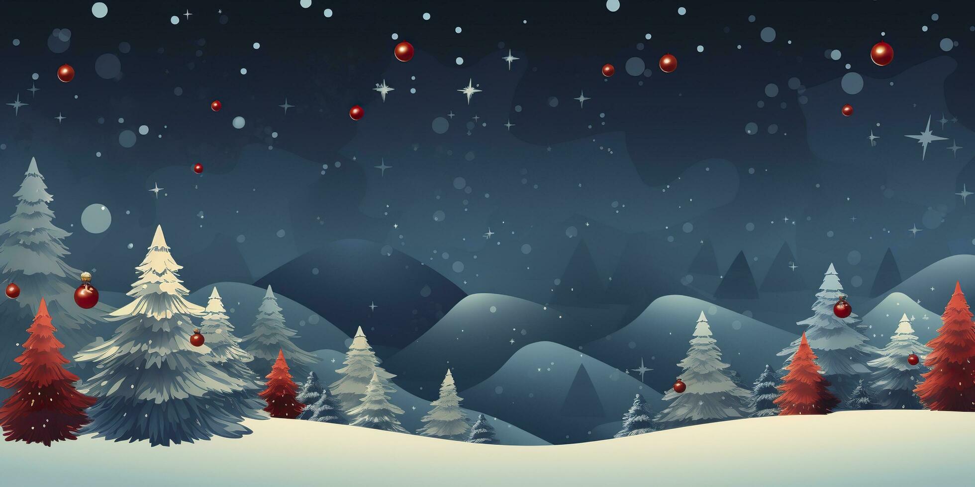 AI generated Merry Christmas and Happy New Year Background. AI Generated photo
