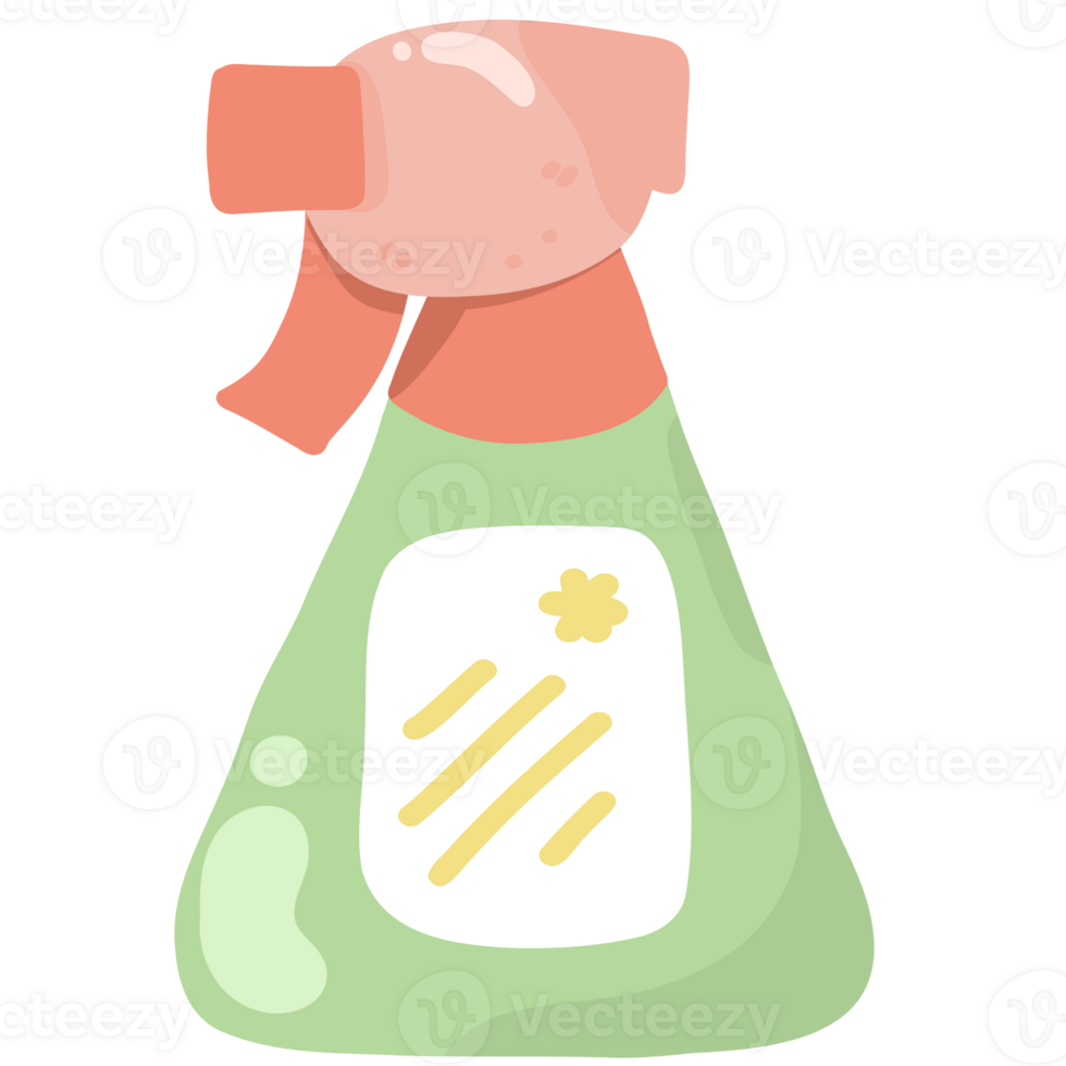 Spraying Cleaning Solution png