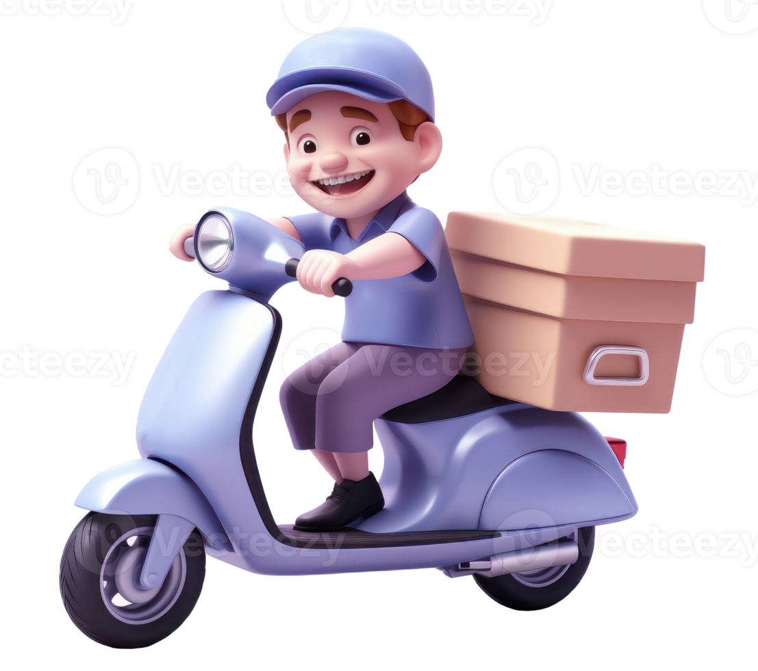 AI generated Delivery Man. Parcel delivery worker. Delivery concept. png