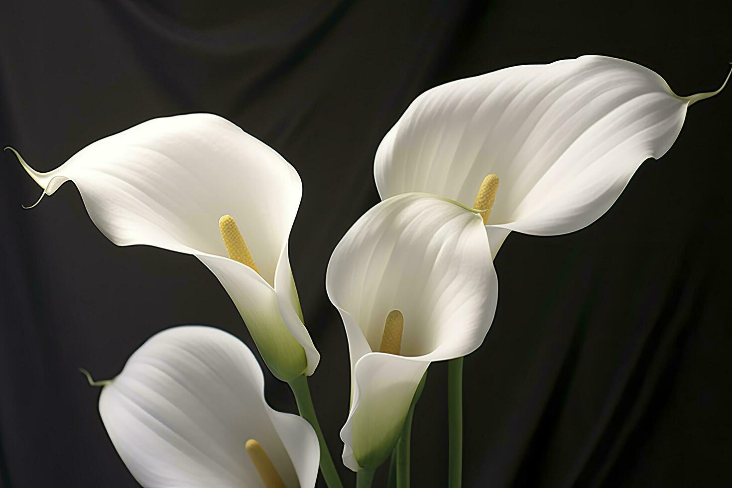 ai generado blanco Boda naturaleza lirio belleza florecer planta flor flora calla. ai generado foto