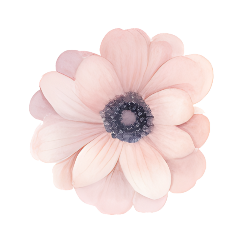 AI generated Floral watercolor element, Suitable for nature themed designs, greeting cards, spring and summer event promotions, and floral patterns for various products png