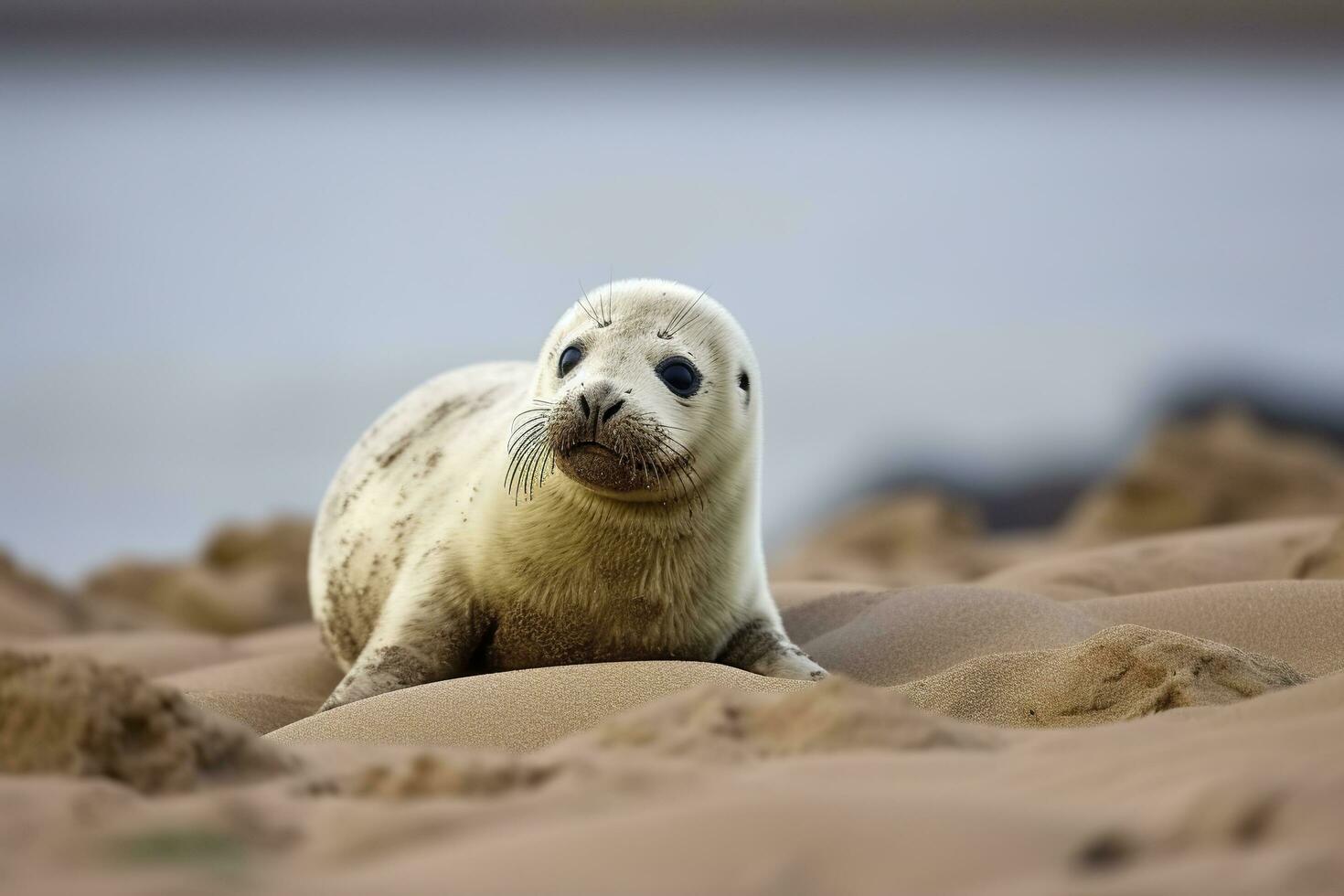 AI generated Harbor seal cub. AI Generated photo
