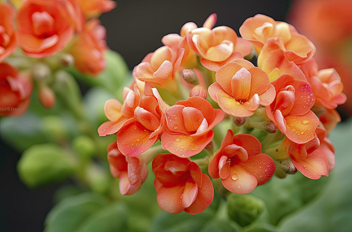 ai generado kalanchoe Blossfeldiana. ai generado foto