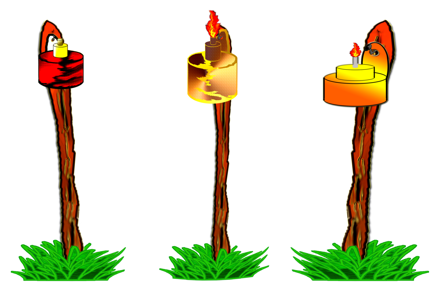 shape of traditional kerosene lamp png