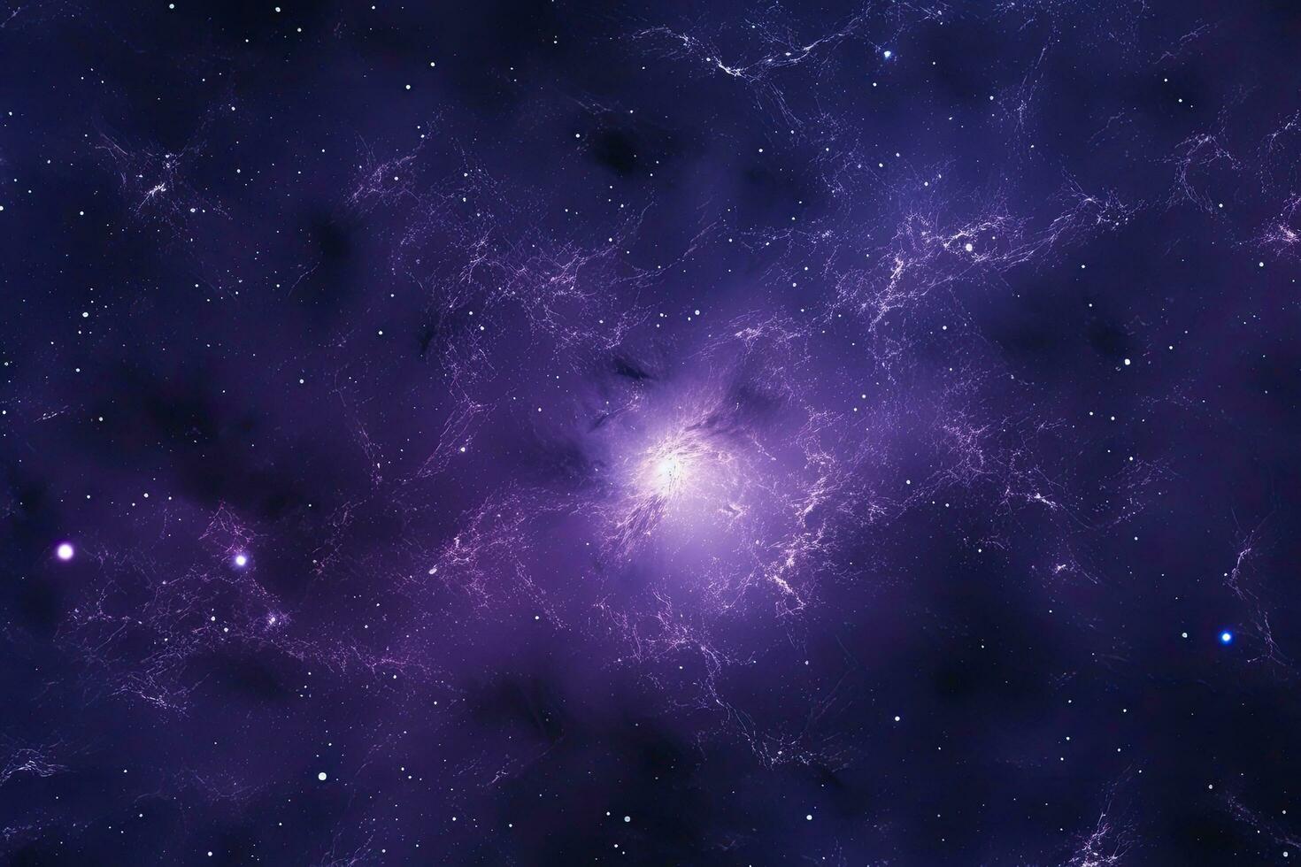 AI generated Purple Galaxy space stars in Outer Space. AI Generated photo