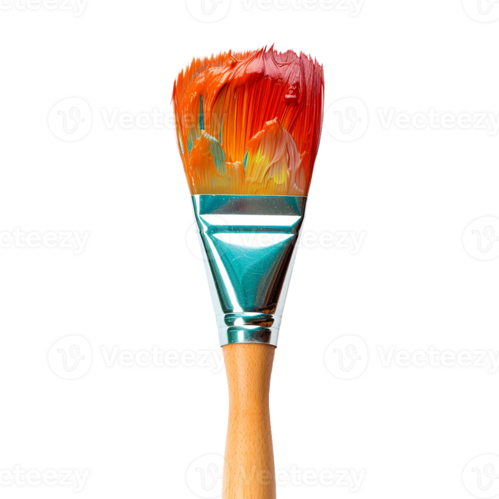 AI generated paintbrush on transparent background PNG image