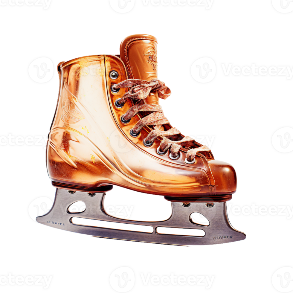 ai généré la glace patins sur transparent Contexte png image