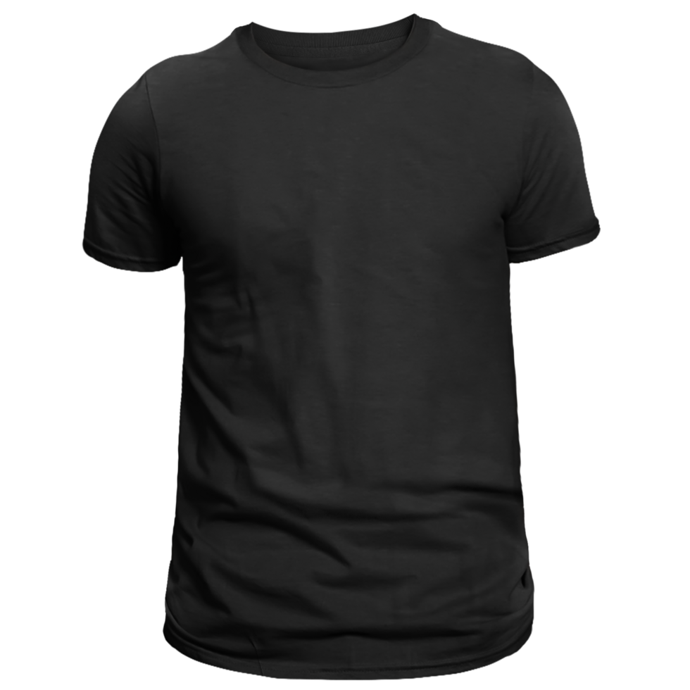 Black t shirt png