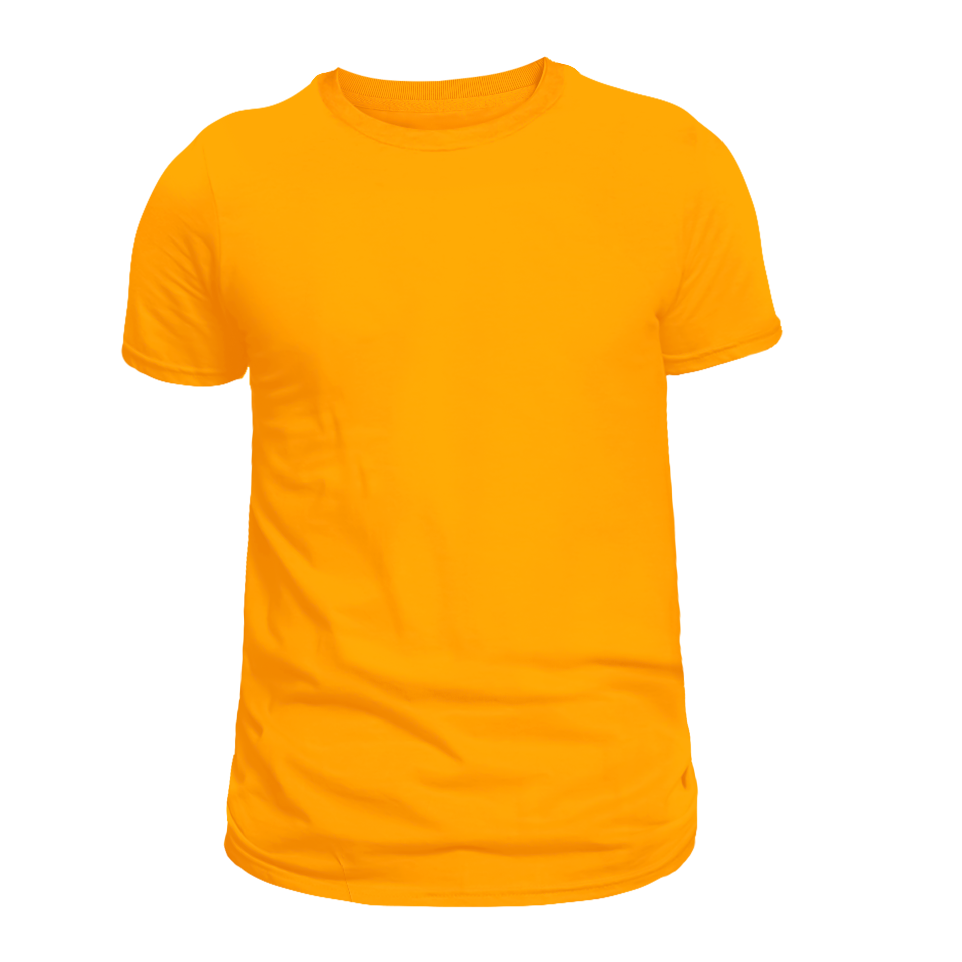 Plain orange tshirt front and back for PNG mockup 35575335 PNG