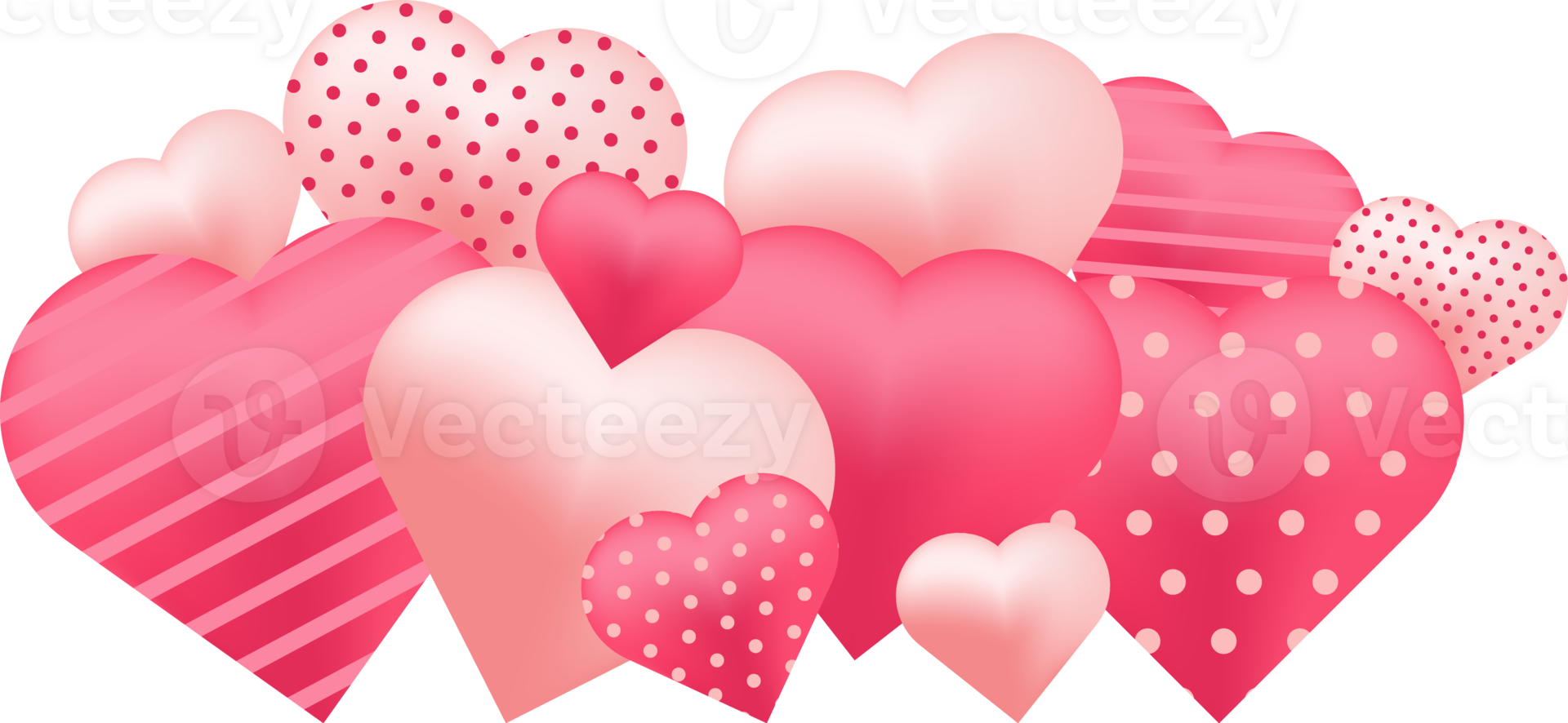 Valentines day sale social media sticker with pink hearts. png