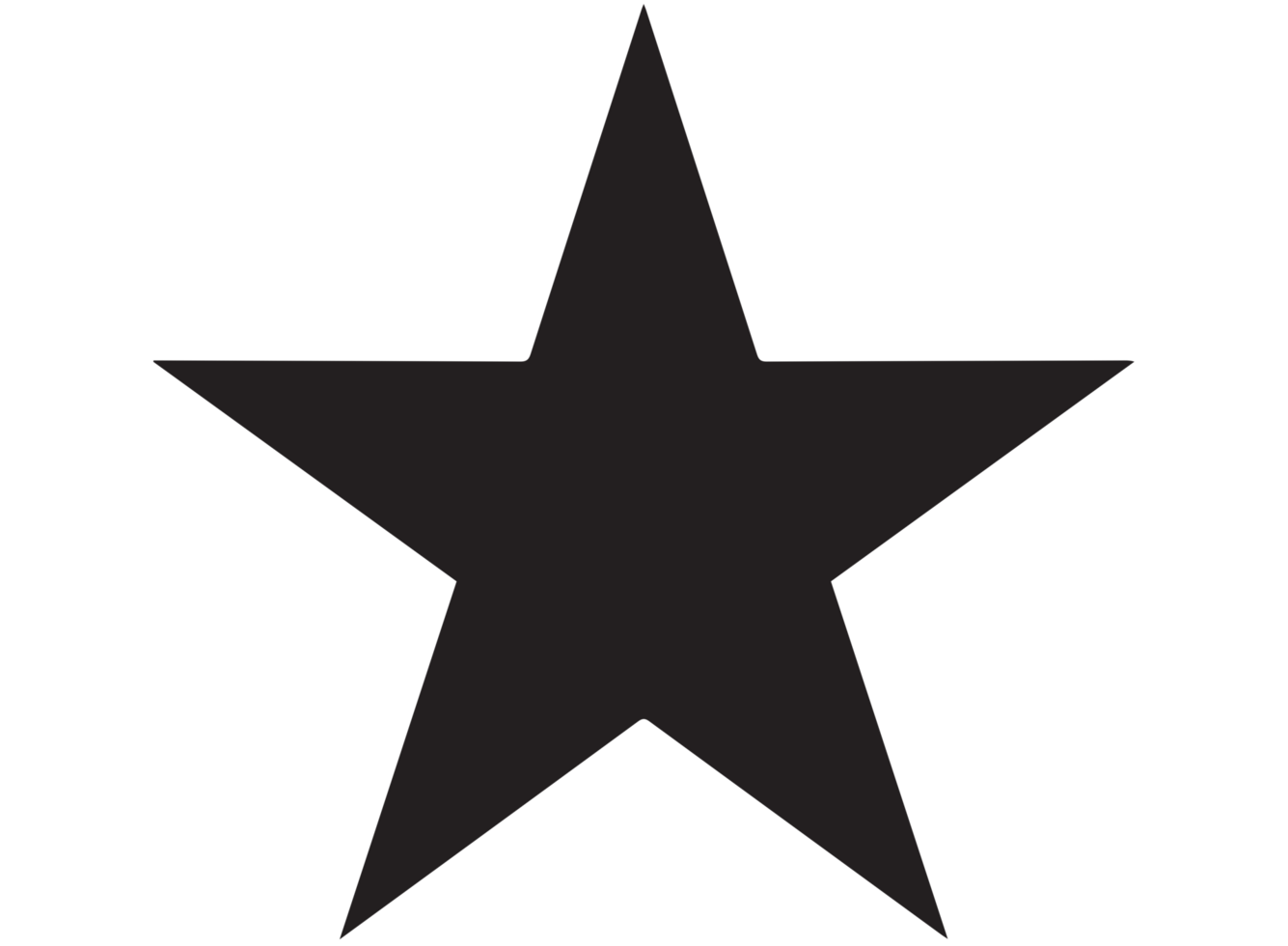 Star on on transparent background png
