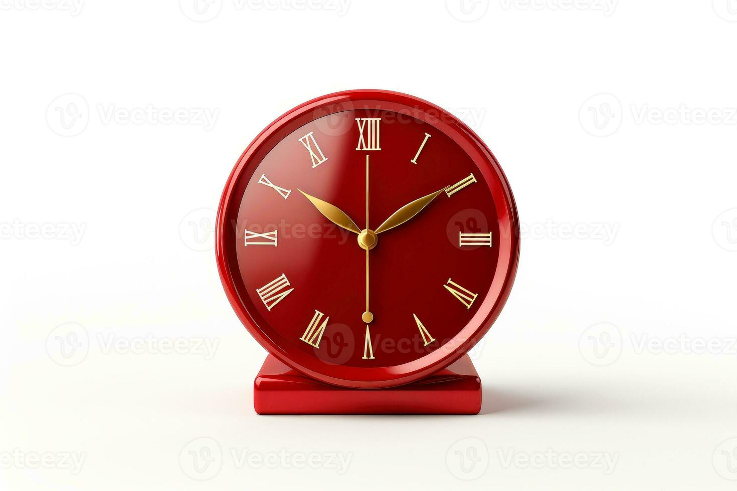 AI generated Mockup 3d clock,countdown, happy new year concept, Generative AI photo