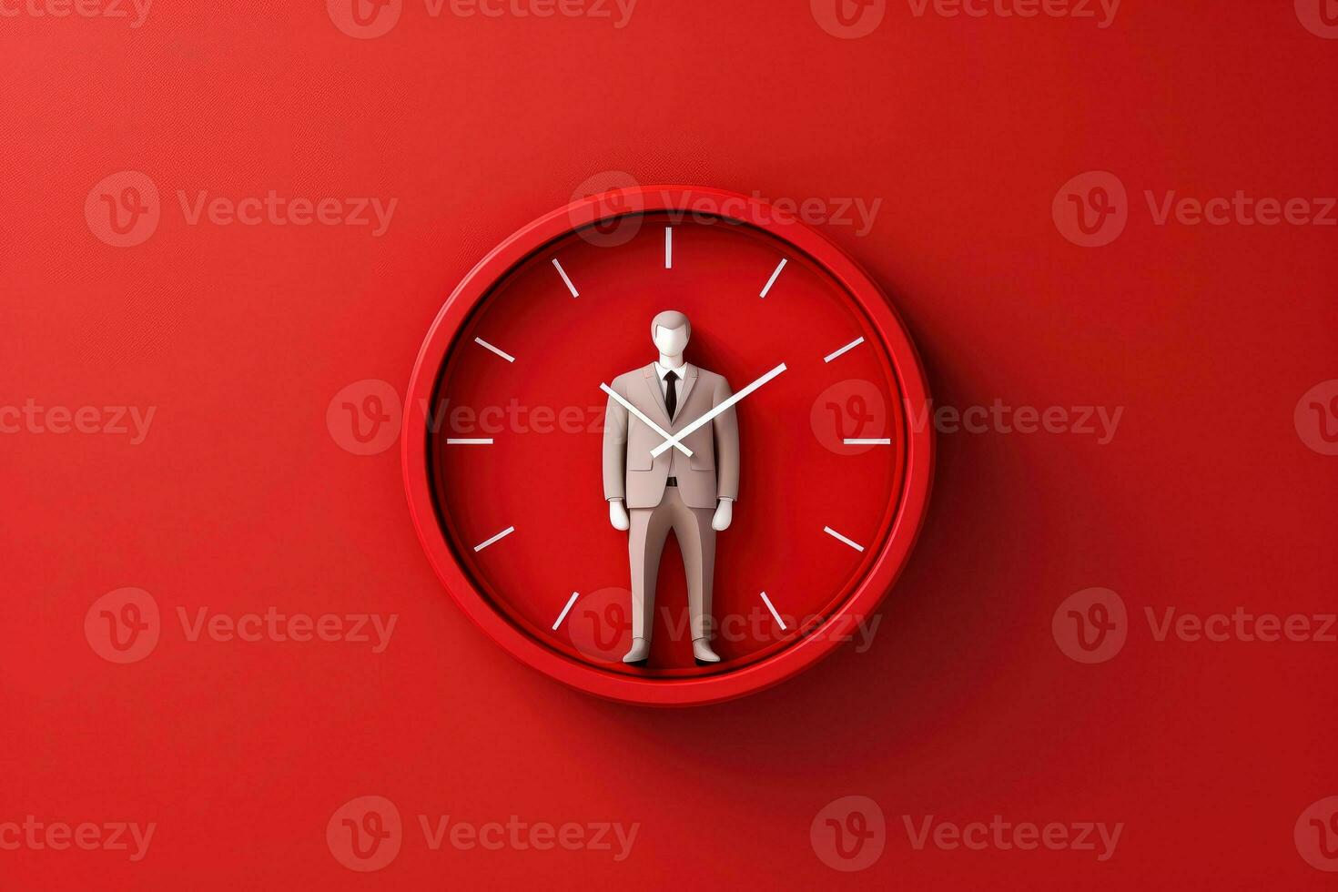 AI generated Mockup 3d clock,countdown, happy new year concept, Generative AI photo