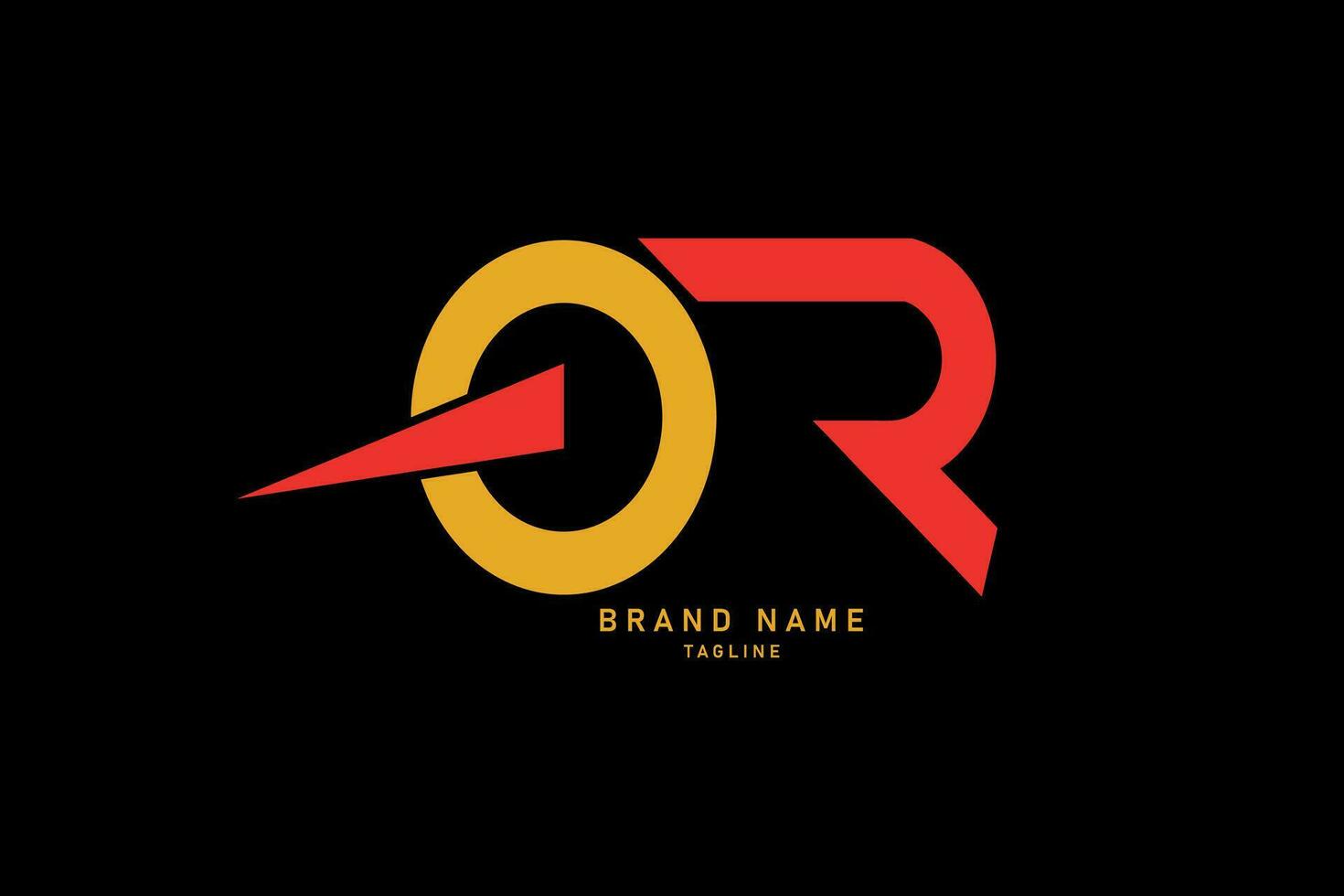 Alphabet letters Creative Monogram logo Q R, R Q, Q and R vector illustration.