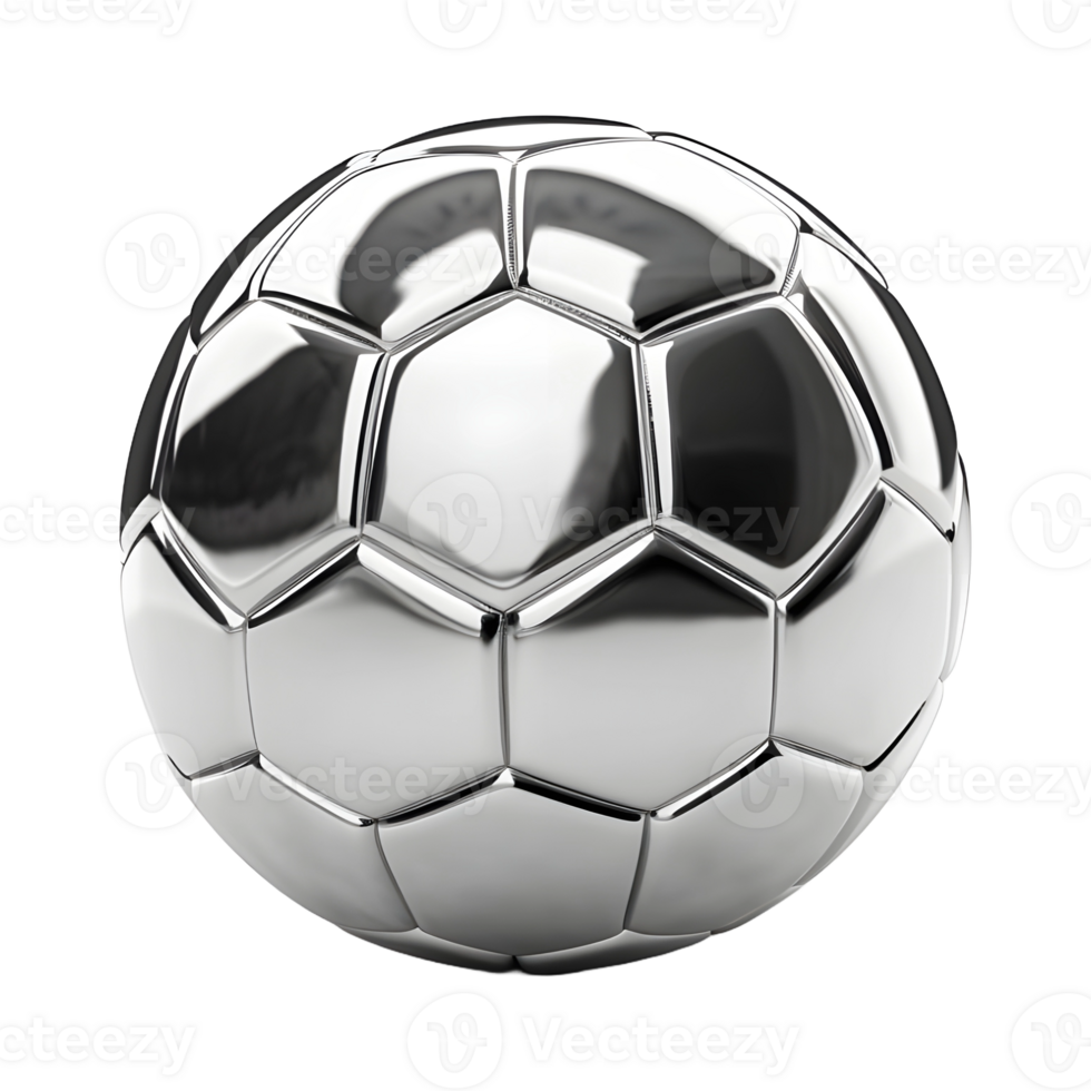AI generated 3D Rendering of a Soccer or Football on Transparent Background - Ai Generated png
