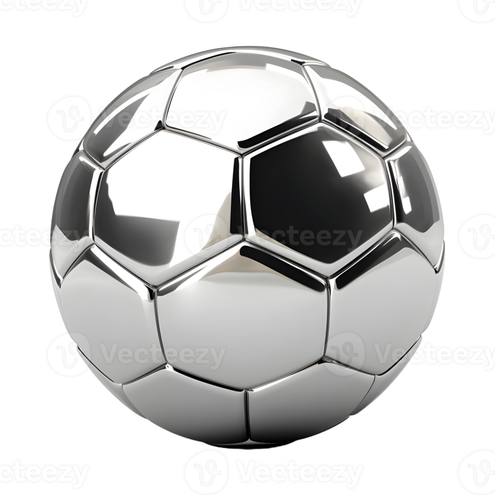 AI generated 3D Rendering of a Soccer or Football on Transparent Background - Ai Generated png