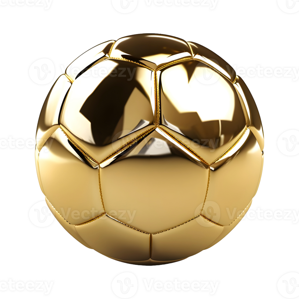 AI generated 3D Rendering of a Soccer or Football on Transparent Background - Ai Generated png