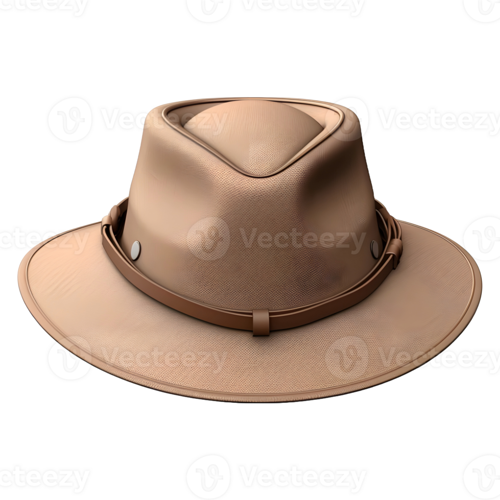 AI generated 3D Rendering of a Round Hat on Transparent Background - Ai Generated png