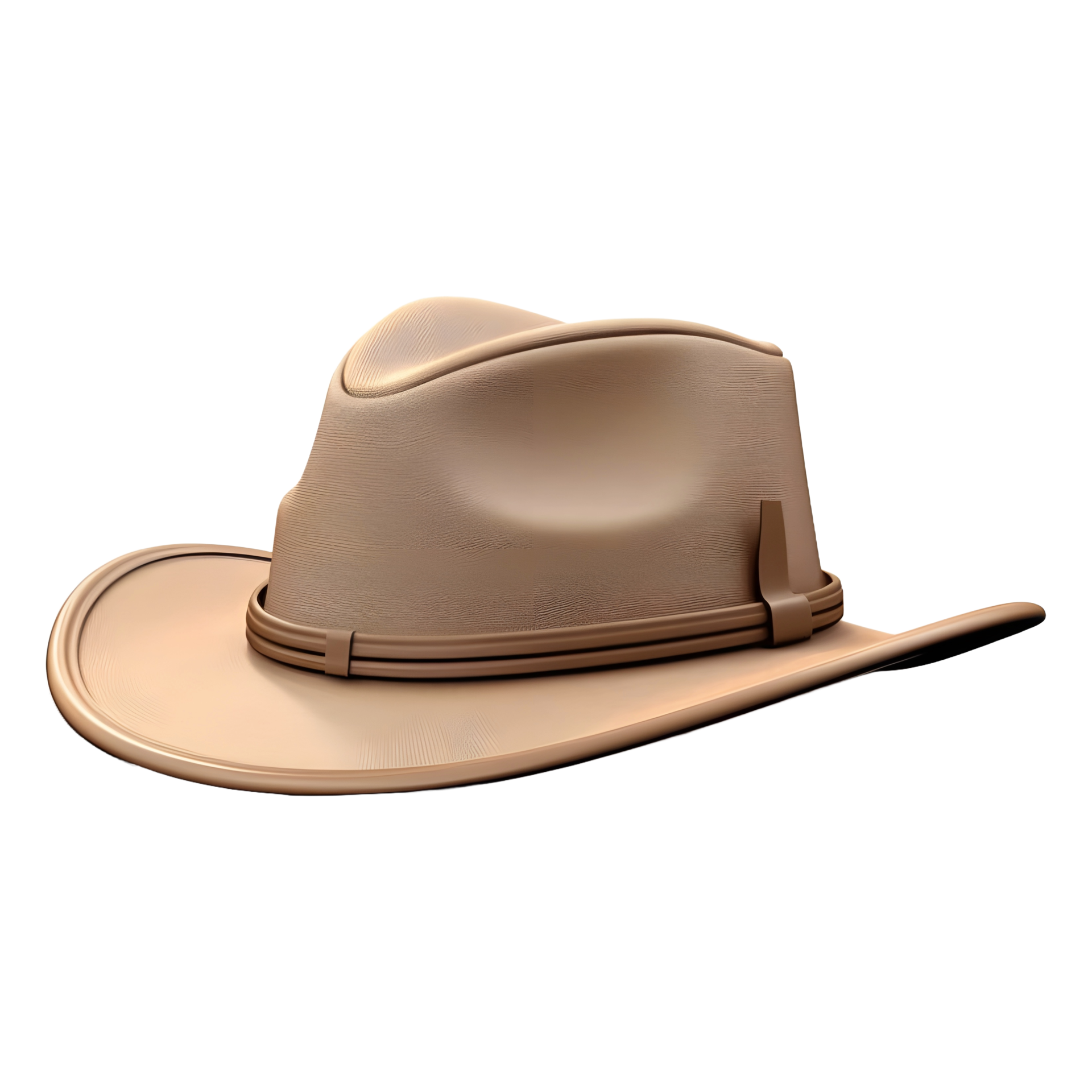 ai-generated-3d-rendering-of-a-round-hat-on-transparent-background-ai