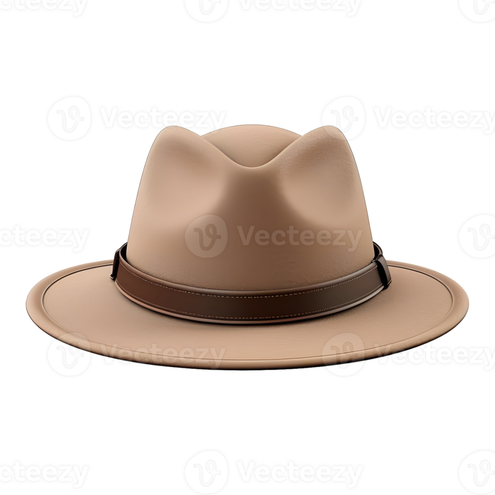 AI generated 3D Rendering of a Round Hat on Transparent Background - Ai Generated png