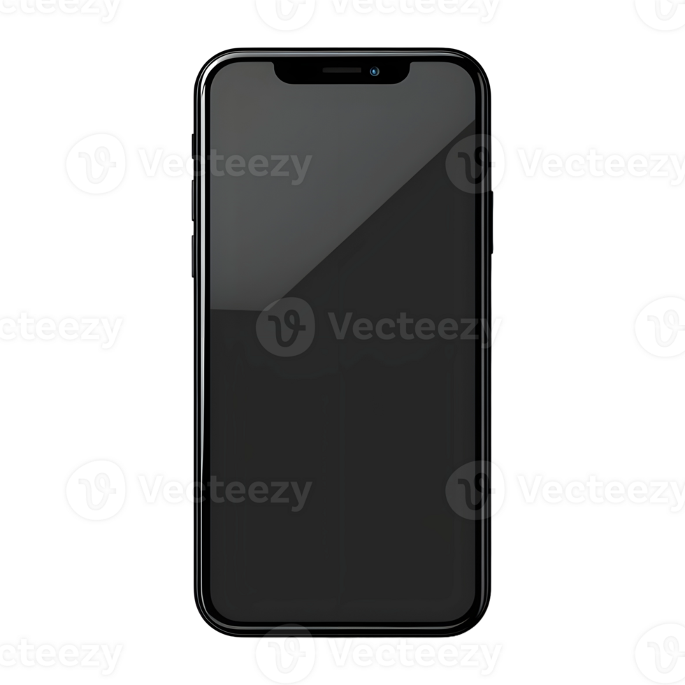 AI generated 3D Rendering of a Mobile or Smartphone Mockup on Transparent Background - Ai Generated png