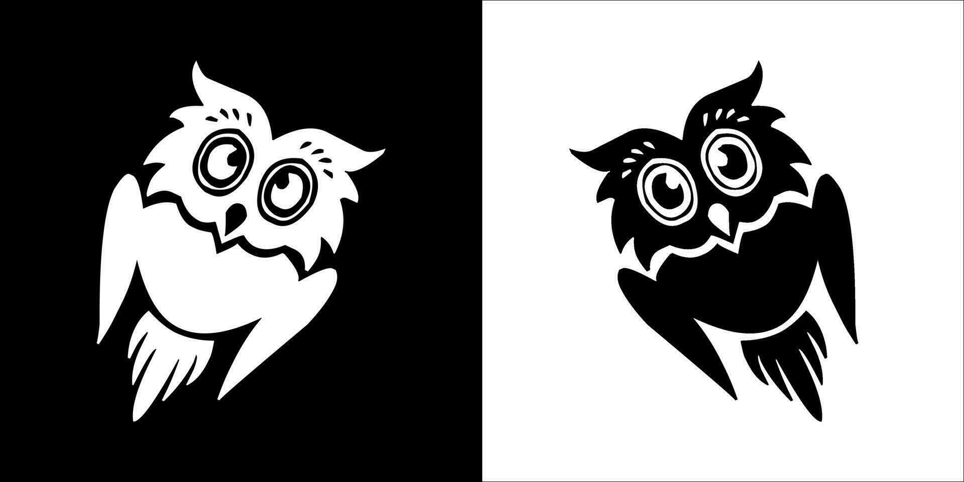 Illustration vector graphics of owl icon