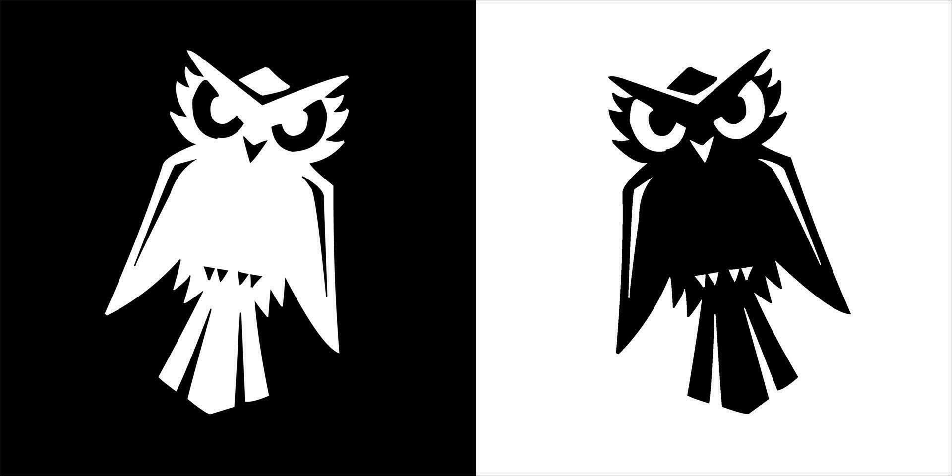 Illustration vector graphics of owl icon