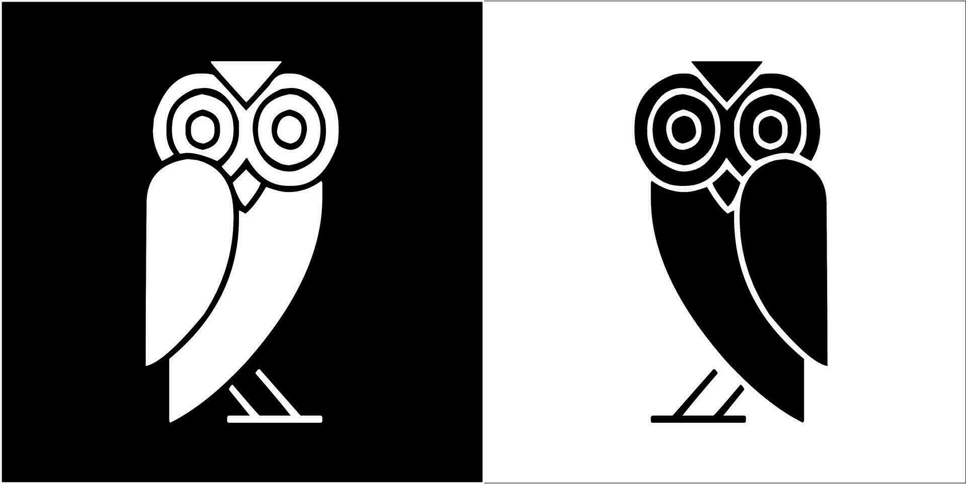 Illustration vector graphics of owl icon