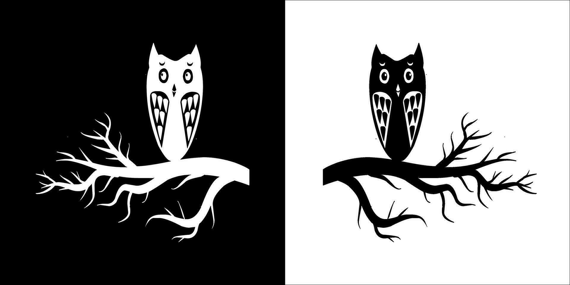 Illustration vector graphics of owl icon