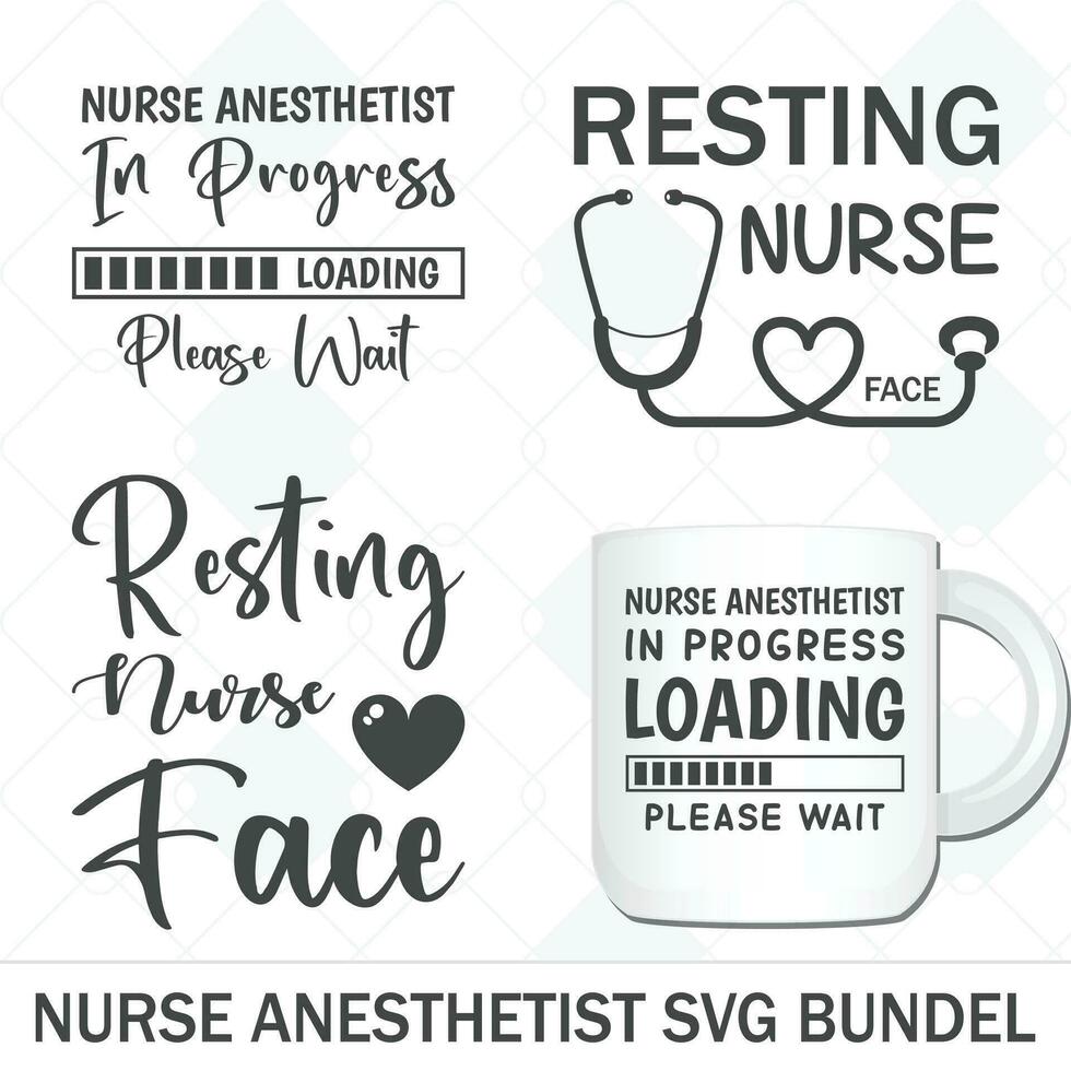 Nurse Anesthetist vector bundle T-shirt