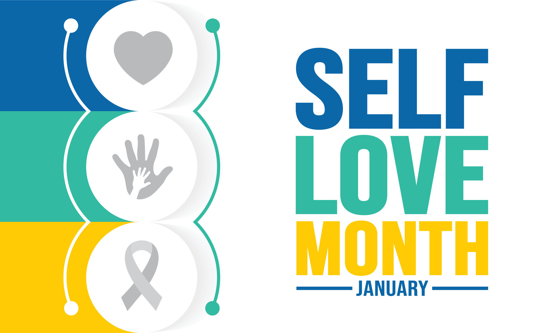 January Is Self Love Month Background Template Holiday Concept January Is Self Love Month Background Template Holiday Concept Background Banner Placard Card And Poster Design Template With Text Inscription And Standard Color Illustration Vector