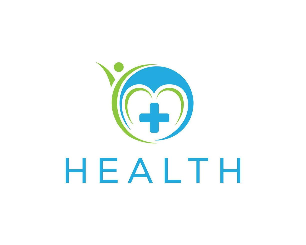 Medical health care logo design vector template.