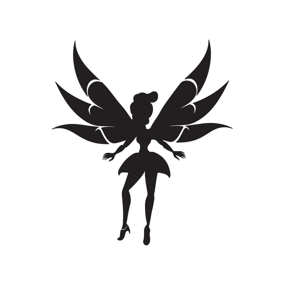 A black Silhouette Dancer set Clipart on a white background vector