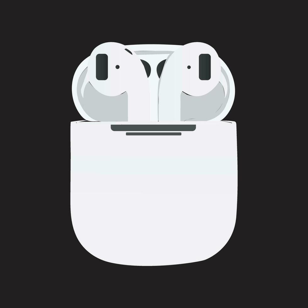 airpods vector ilustración