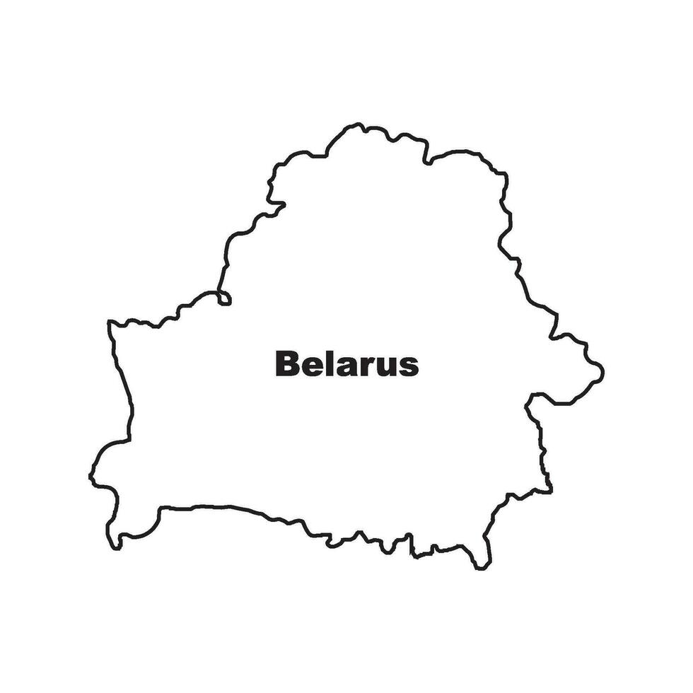 Belarus map icon vector